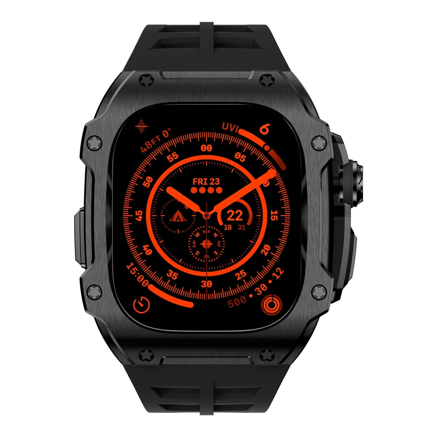 Caja de acero inoxidable negro del Apple Watch Ultra – RM7015 Dark Vanguard