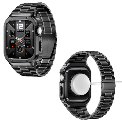 Kit de correa y caja de acero inoxidable para Apple Watch