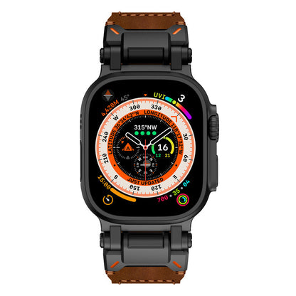 Apple Watch Premium Leather Band – Rugged Explorer Design
