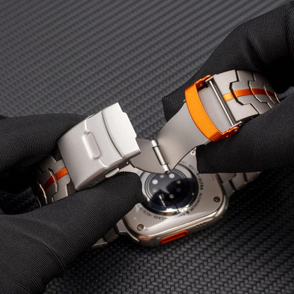 Correa de titanio para Apple Watch de hombre – Fabricación duradera con acabado refinado
