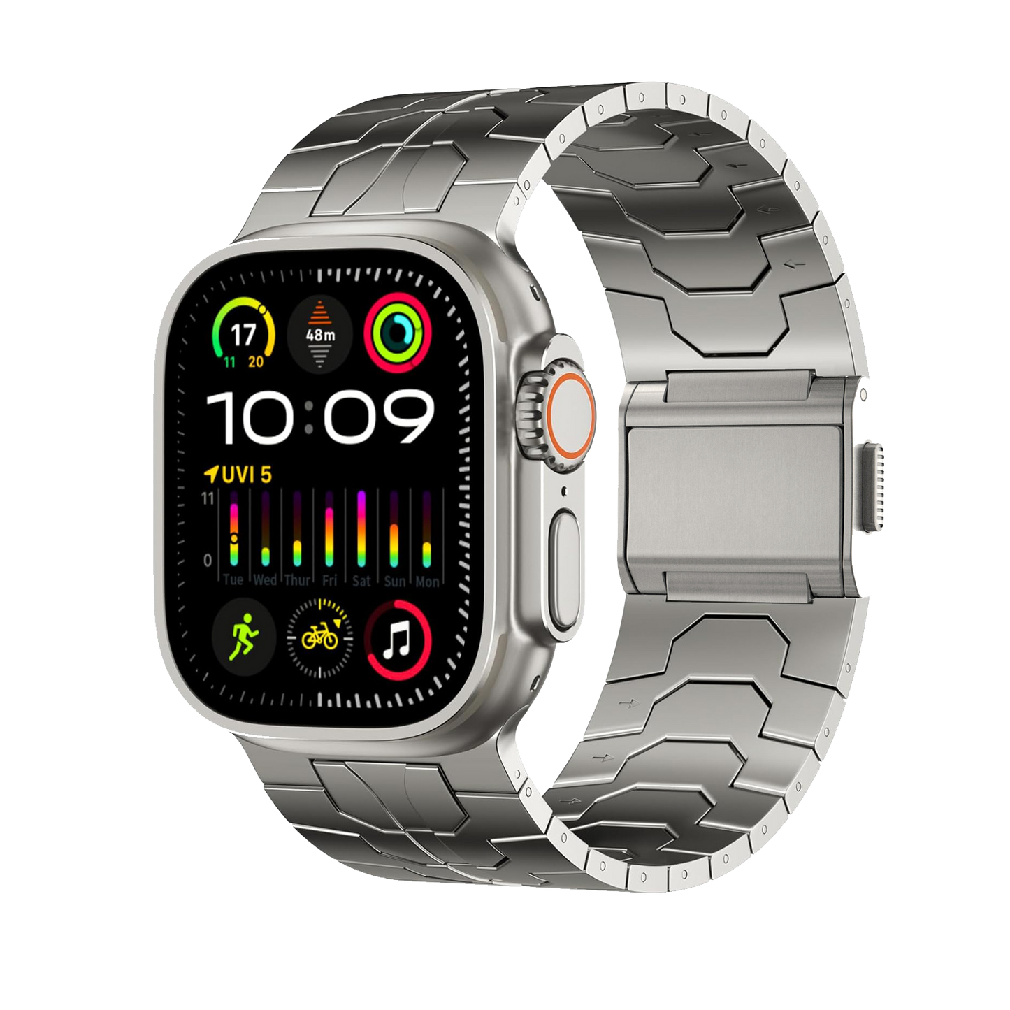 Correa de acero inoxidable Apple Watch Ultra – Edición Vanguard