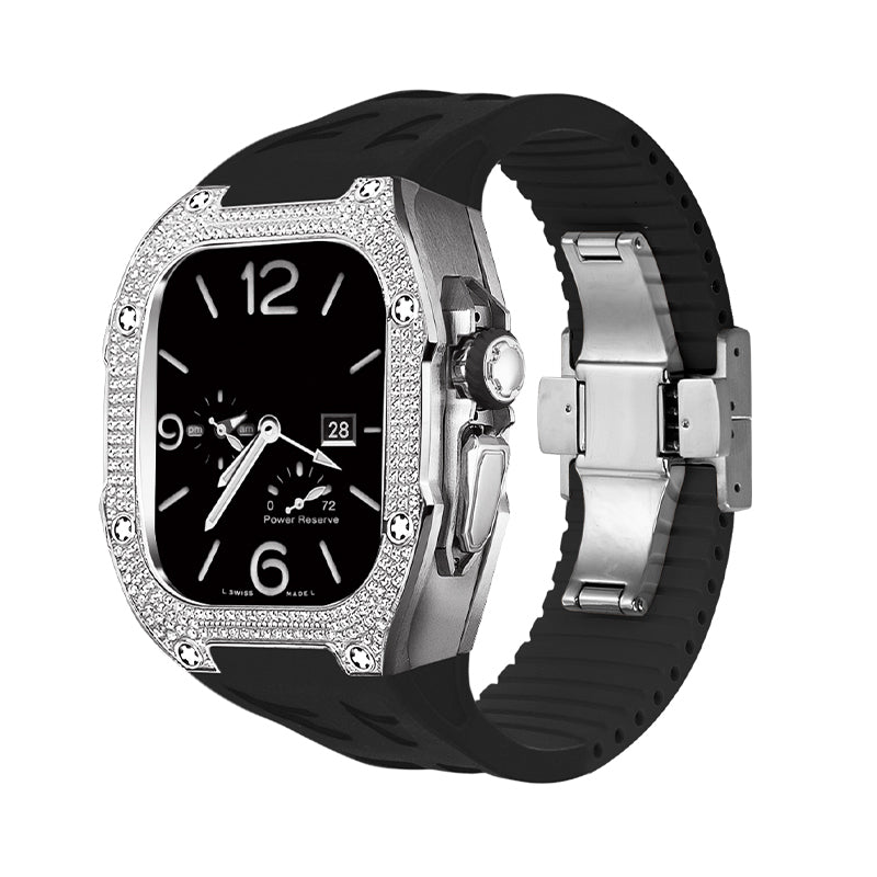 Kit de reacondicionamiento RM7006 de titanio con circonita 5A para Apple Watch Ultra