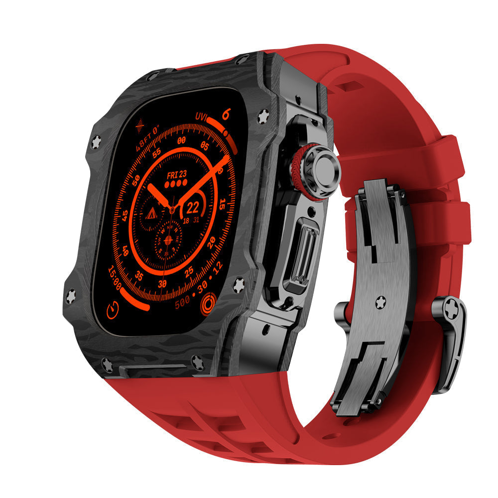 Caja de fibra de carbono para Apple Watch Ultra – RM7015 Edición Titanio