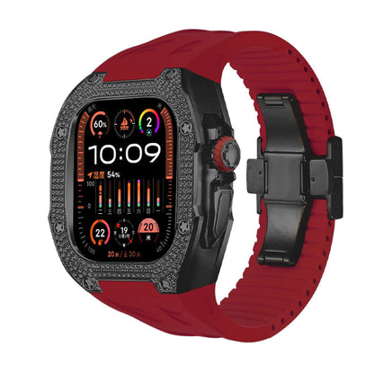 Kit de reacondicionamiento RM7006 de titanio con circonita 5A para Apple Watch Ultra