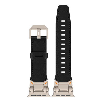 Apple Watch Premium Leather Band – Rugged Explorer Design