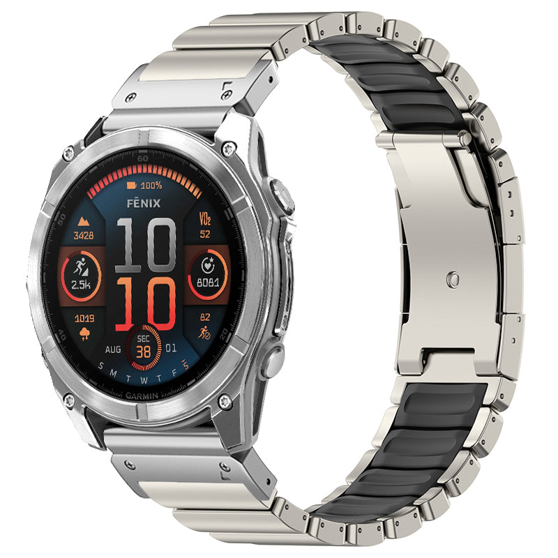 Correa de titanio para Garmin QuickFit – GEMINI Sport Premium