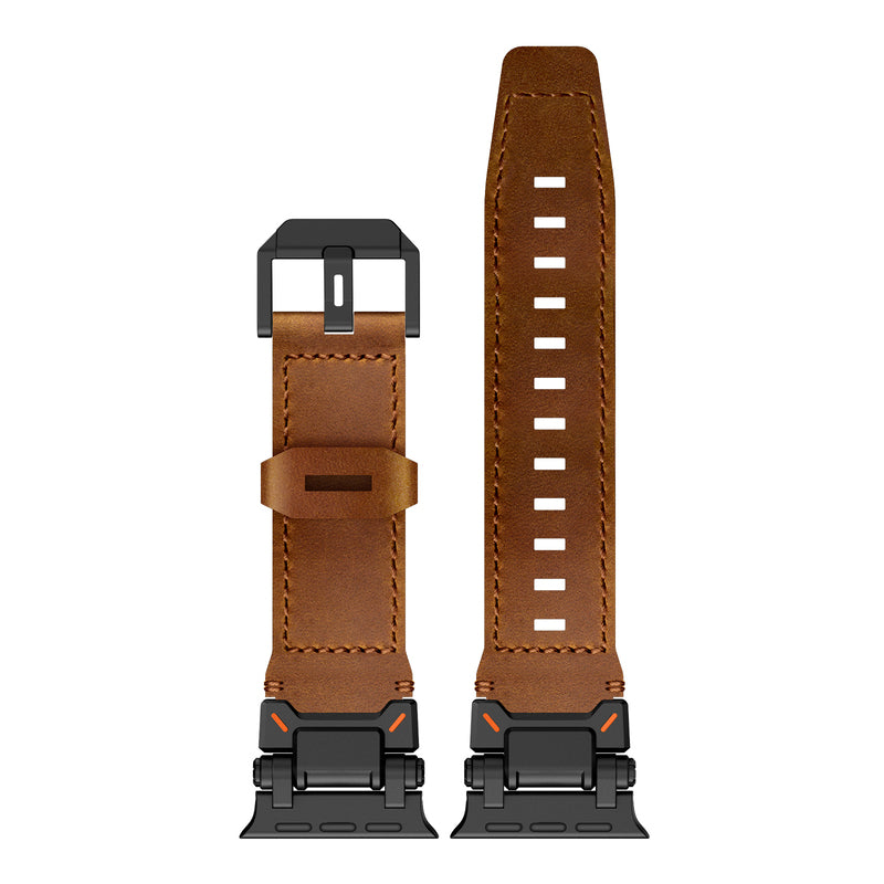 Apple Watch Premium Leather Band – Rugged Explorer Design