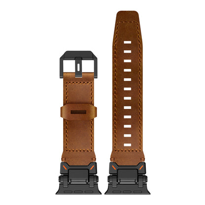 Apple Watch Premium Leather Band – Rugged Explorer Design
