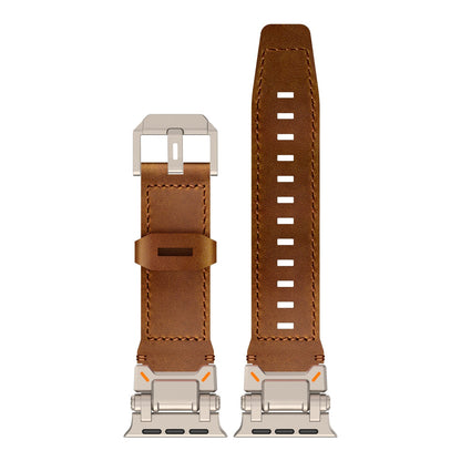 Apple Watch Premium Leather Band – Rugged Explorer Design
