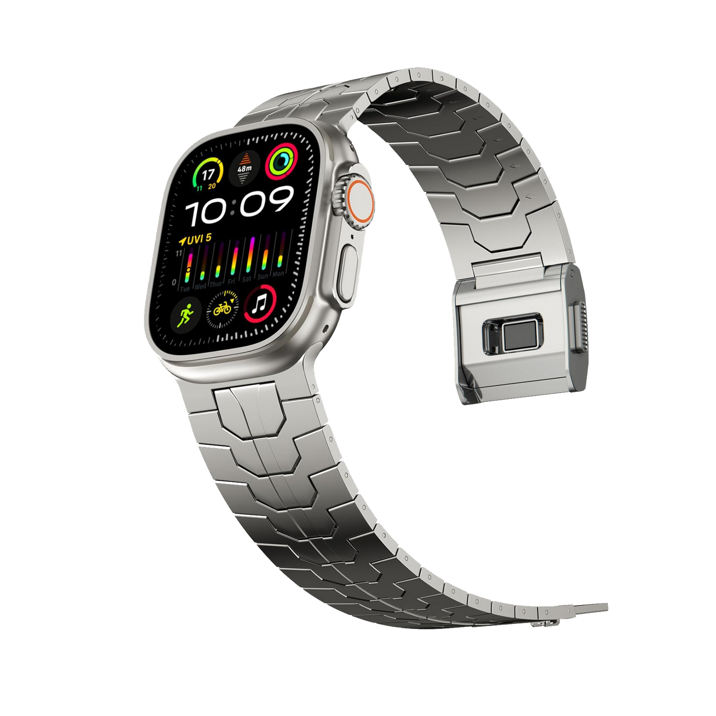 Correa de acero inoxidable Apple Watch Ultra – Edición Vanguard