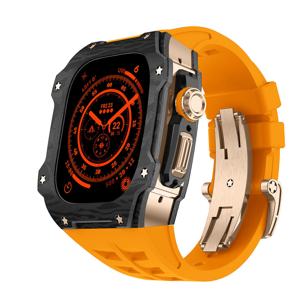 Caja de fibra de carbono para Apple Watch Ultra – RM7015 Edición Titanio