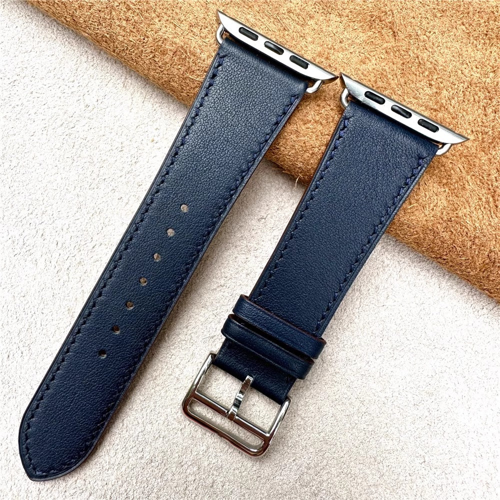 Premium Barenia Leather Apple Watch Band – Classic Style and Comfort