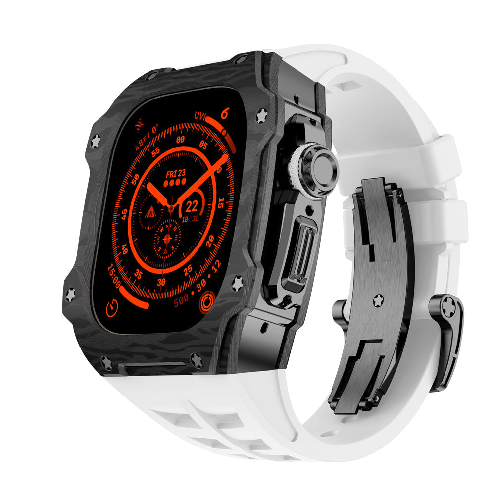 Caja de fibra de carbono para Apple Watch Ultra – RM7015 Edición Titanio