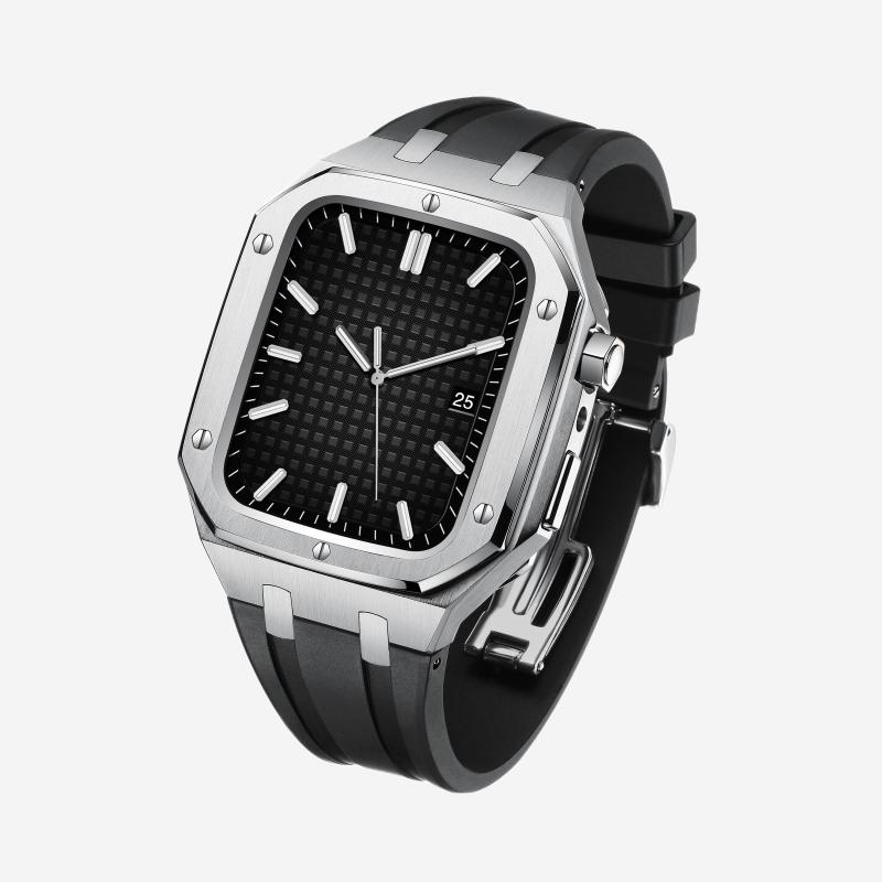 Correa de Silicona con Caja de Acero Inoxidable para Apple Watch – AP9006