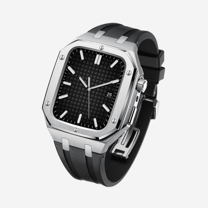 Correa de Silicona con Caja de Acero Inoxidable para Apple Watch – AP9006