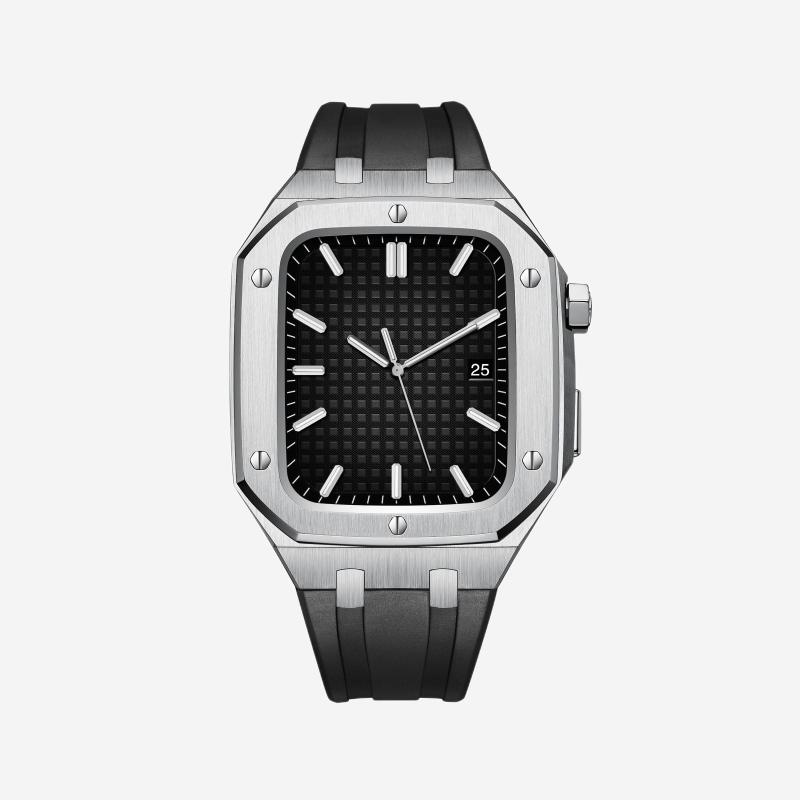 Correa de Silicona con Caja de Acero Inoxidable para Apple Watch – AP9006