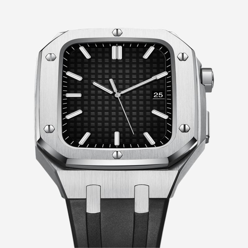 Correa de Silicona con Caja de Acero Inoxidable para Apple Watch – AP9006