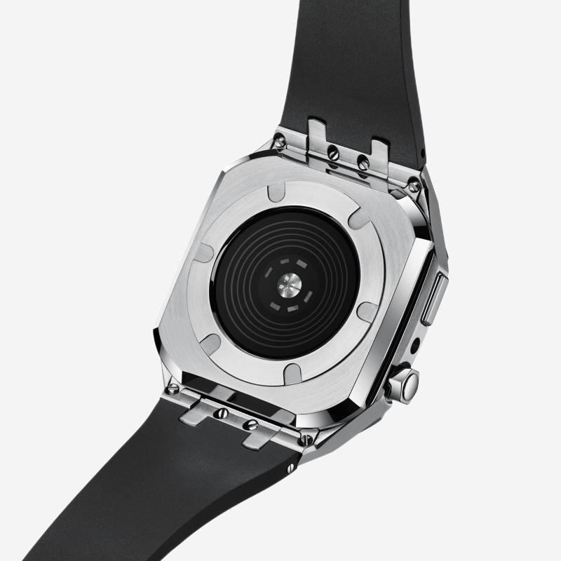 Correa de Silicona con Caja de Acero Inoxidable para Apple Watch – AP9006