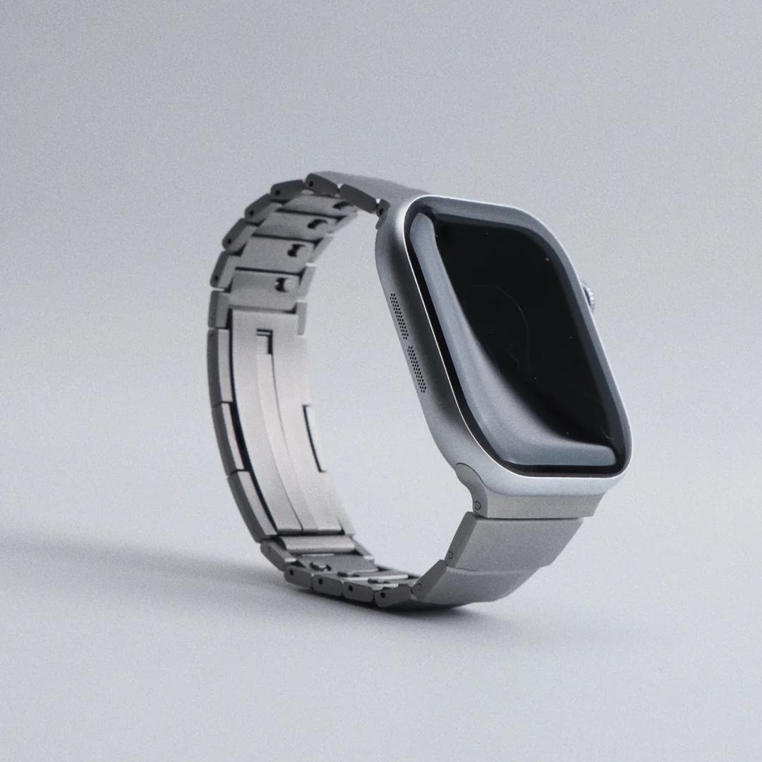 Correa de eslabones Premium para Apple Watch – Estilo refinado de acero inoxidable