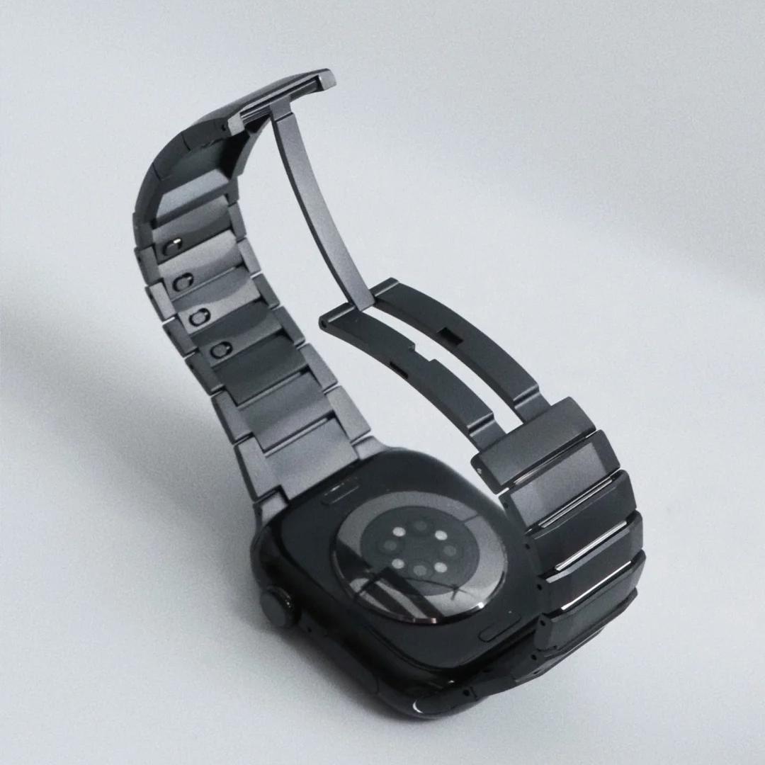 Correa de eslabones Premium para Apple Watch – Estilo refinado de acero inoxidable