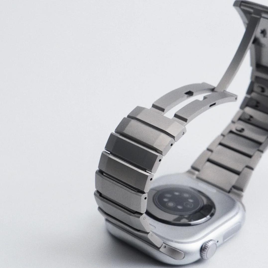 Correa de eslabones Premium para Apple Watch – Estilo refinado de acero inoxidable