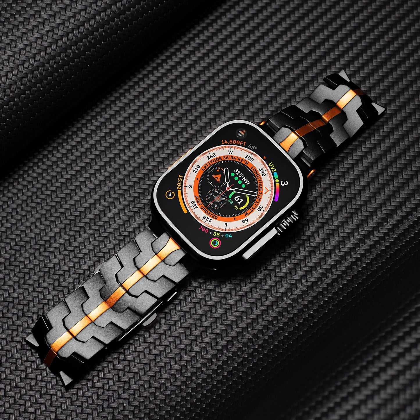 Correa de titanio para Apple Watch de hombre – Fabricación duradera con acabado refinado