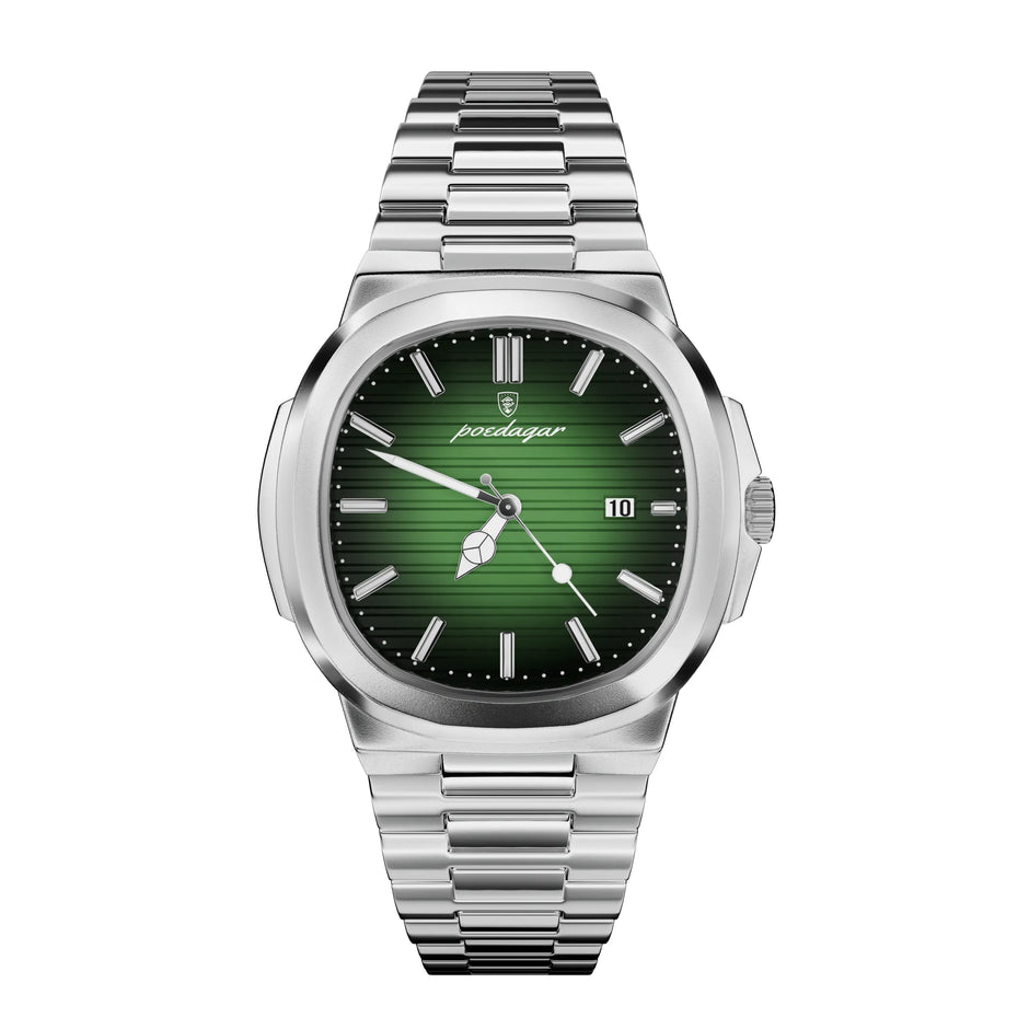POEDAGAR Men's Watch - White Dial