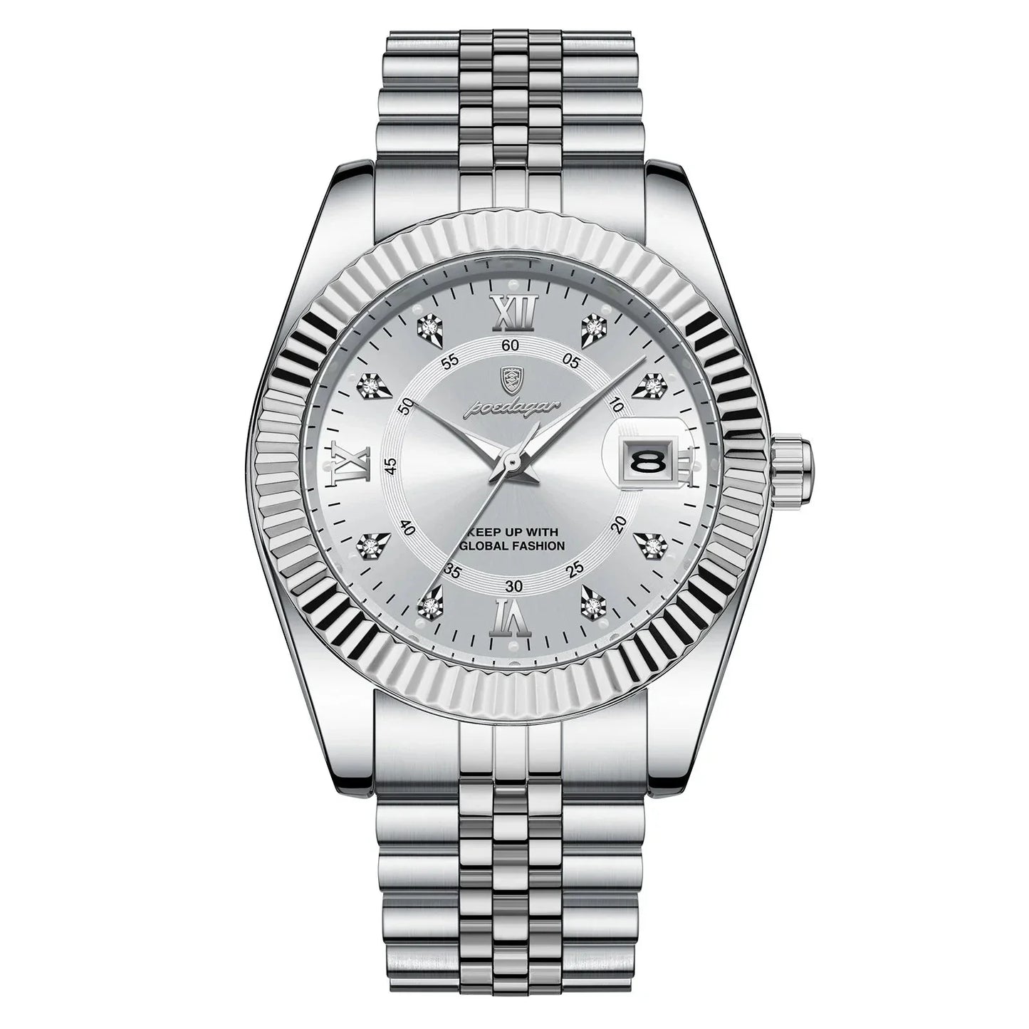 Montre Poedagar Héritage 1968 blanc argent