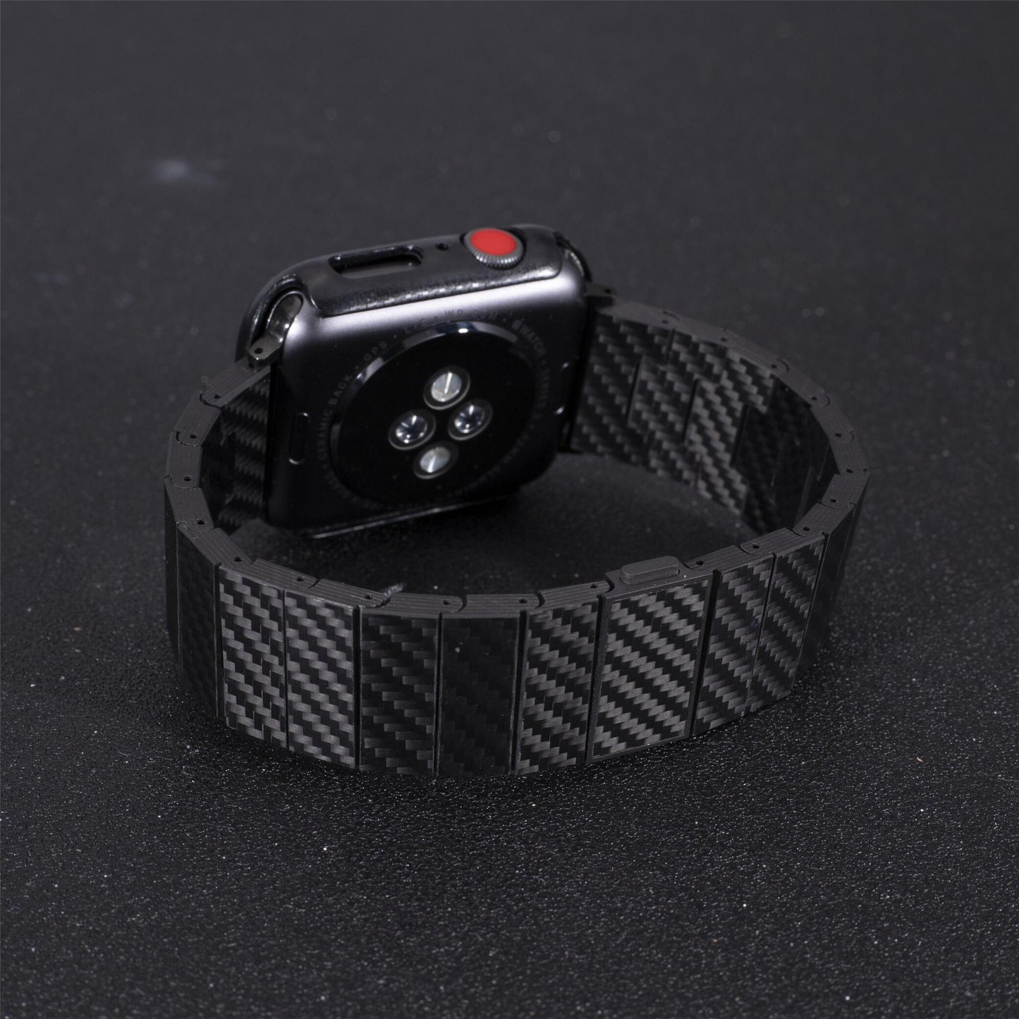 Correa de fibra de carbono prémium para Apple Watch para hombre – Estilo deportivo y refinado