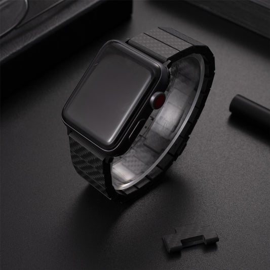 Premium Carbon Fiber Apple Watch Strap for Men – Sporty and Refined Style