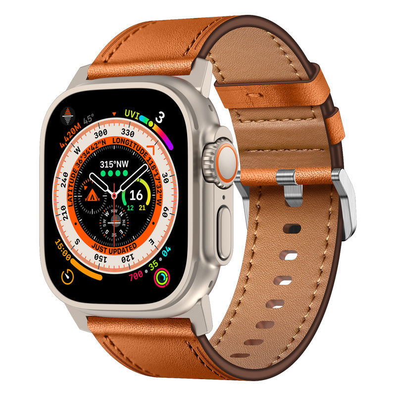 Luxury Leather Band for Apple Watch – Elegant & Refined Design