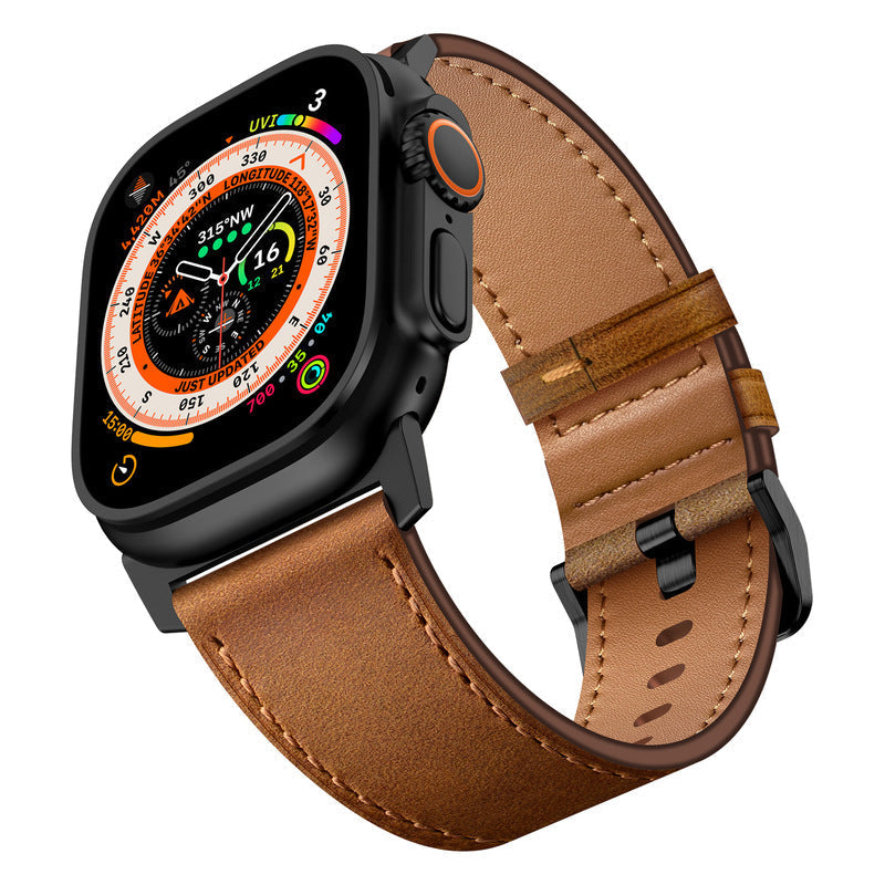 Luxury Leather Band for Apple Watch – Elegant & Refined Design