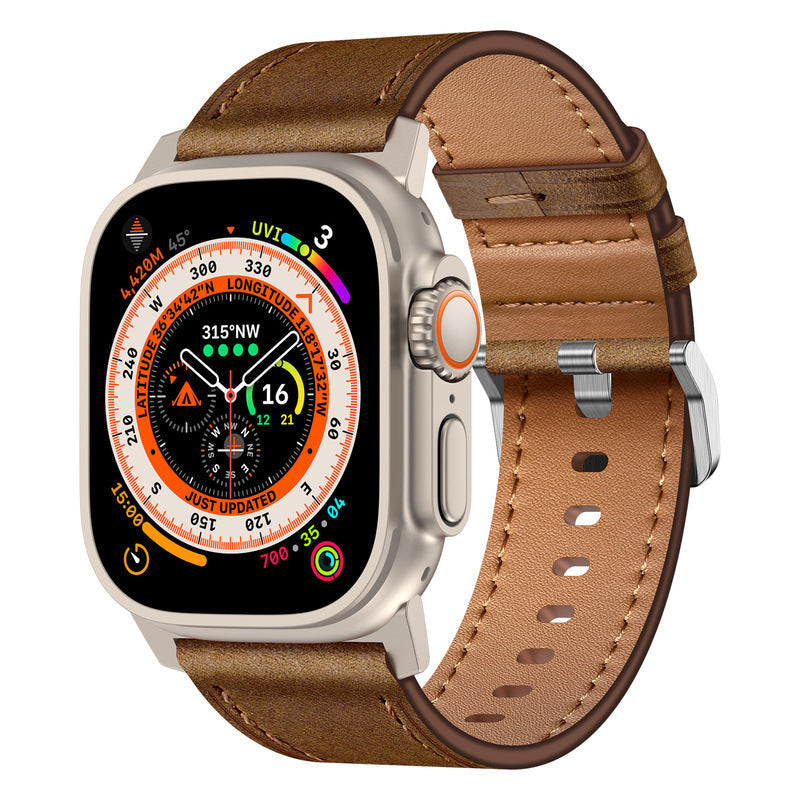 Luxury Leather Band for Apple Watch – Elegant & Refined Design
