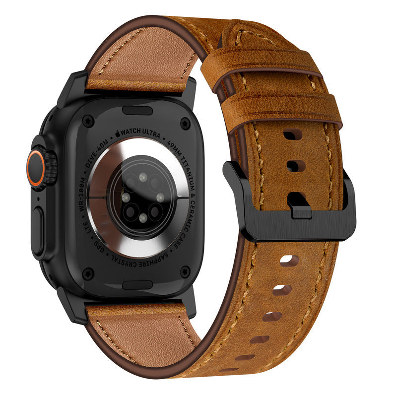 Luxury Leather Band for Apple Watch – Elegant & Refined Design