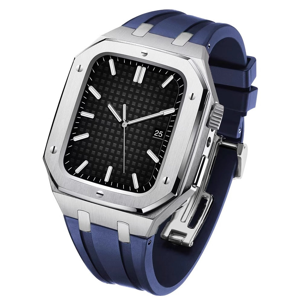 Correa de Silicona con Caja de Acero Inoxidable para Apple Watch – AP9006