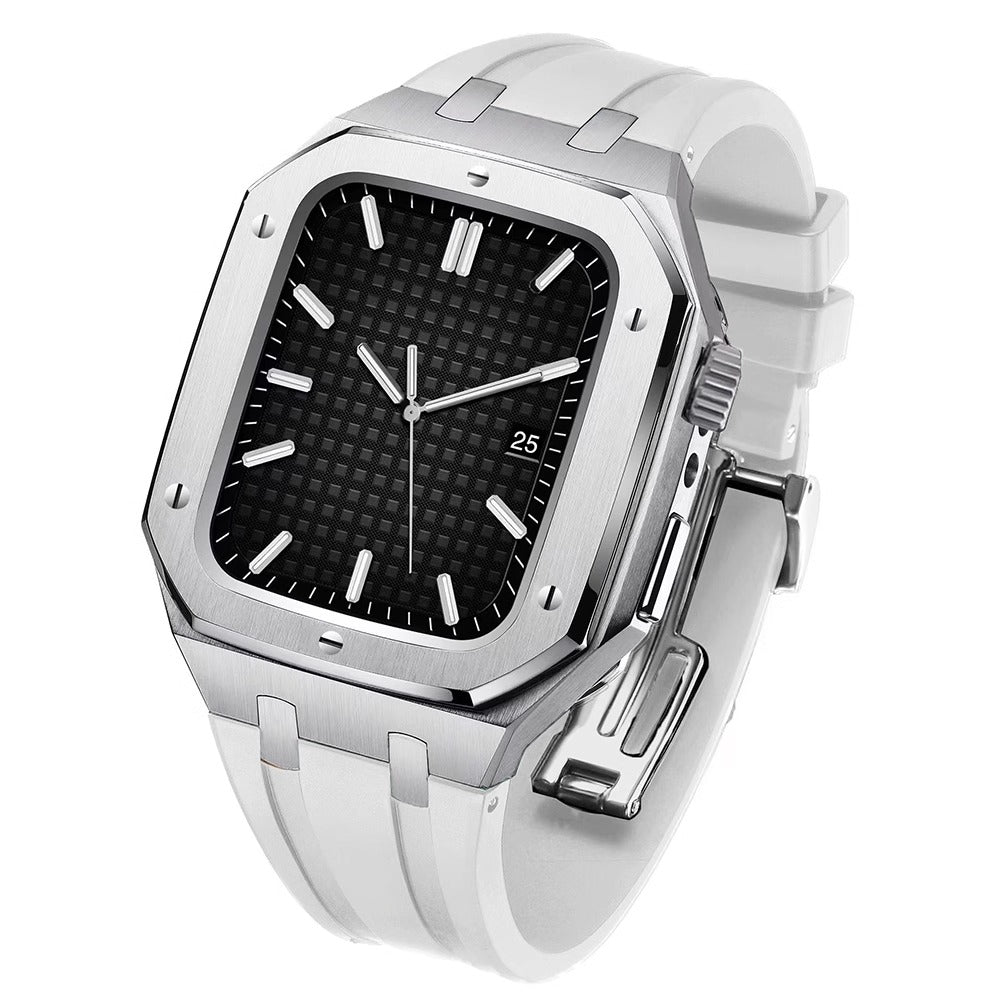 Correa de Silicona con Caja de Acero Inoxidable para Apple Watch – AP9006