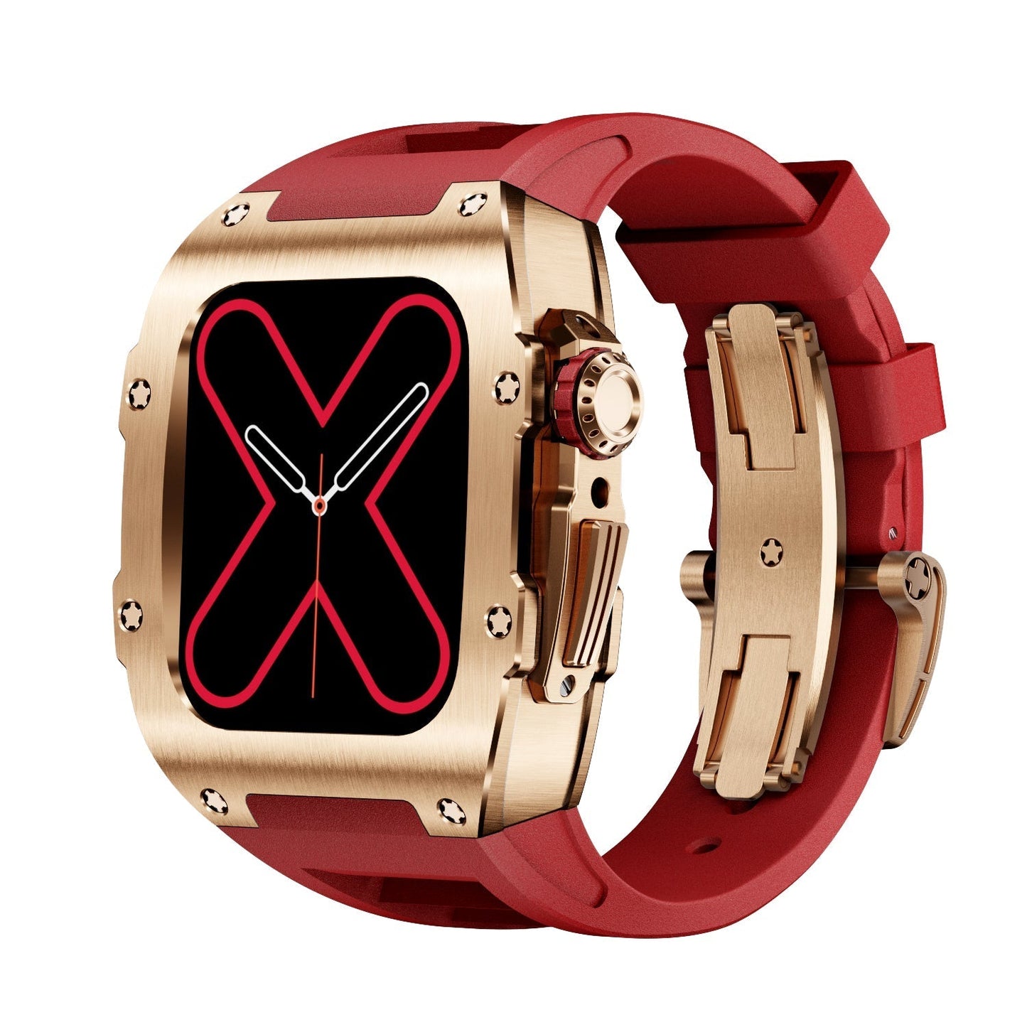 Caja metálica premium para Apple Watch – RM 9009 Acabado dorado