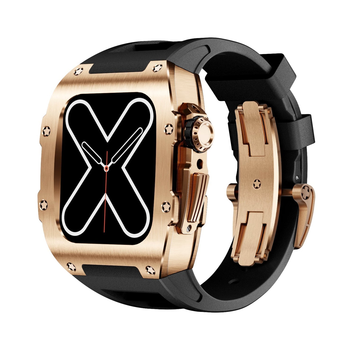 Caja metálica premium para Apple Watch – RM 9009 Acabado dorado