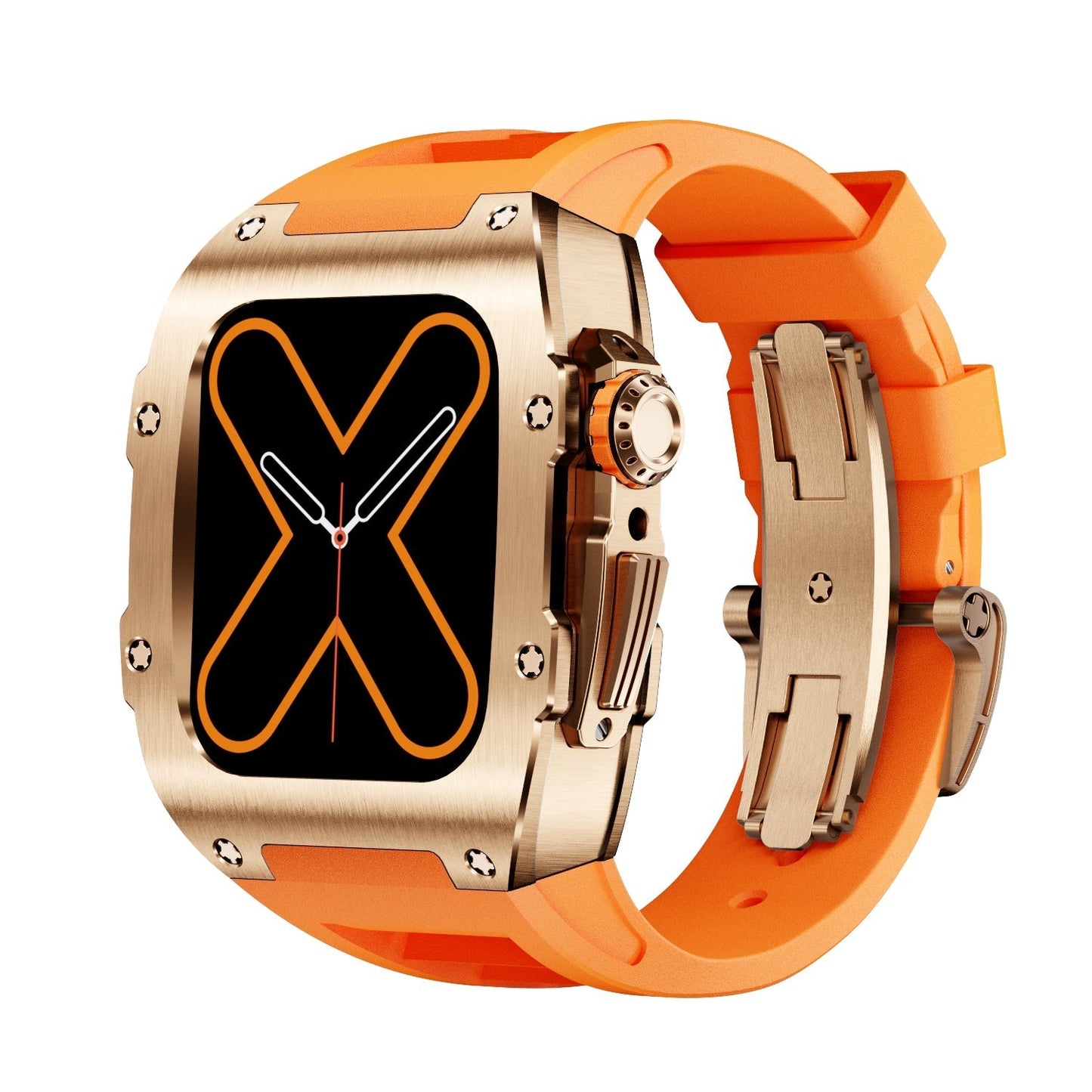 Caja metálica premium para Apple Watch – RM 9009 Acabado dorado