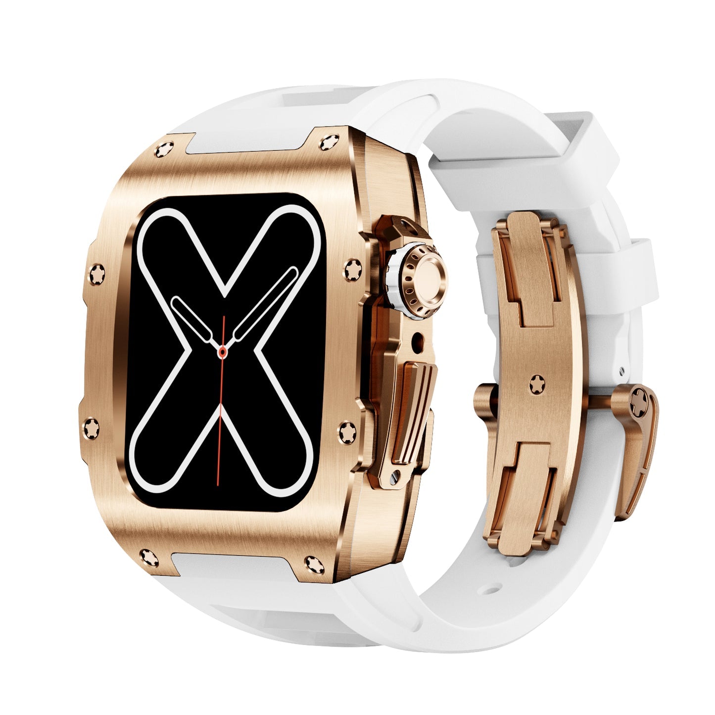 Caja metálica premium para Apple Watch – RM 9009 Acabado dorado