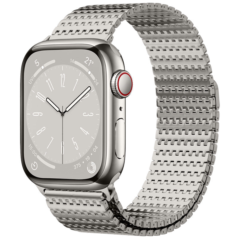 Correa de acero para Apple Watch – Lujo minimalista con ajuste magnético