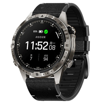 Correa Garmin QuickFit de caucho con piel