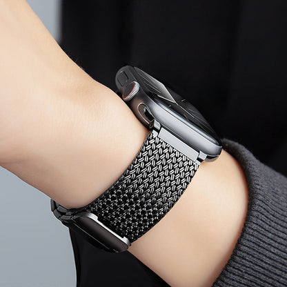 Men’s Magnetic Braided Steel Band for Apple Watch