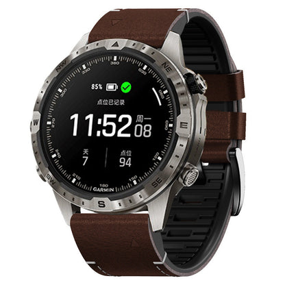 Correa Garmin QuickFit de caucho con piel