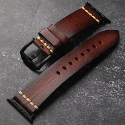 Men’s Apple Watch Leather Strap – Full-Grain Style with Affordable Luxury