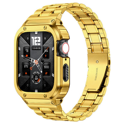 Kit de correa y caja de acero inoxidable para Apple Watch