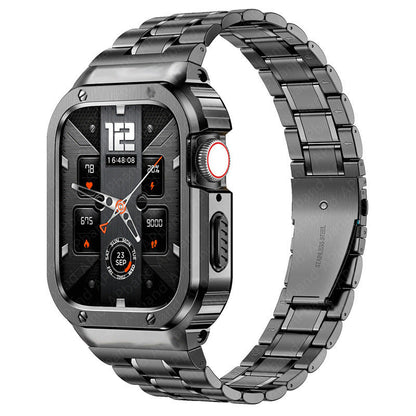 Kit de correa y caja de acero inoxidable para Apple Watch