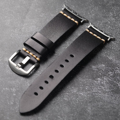 Men’s Apple Watch Leather Strap – Full-Grain Style with Affordable Luxury