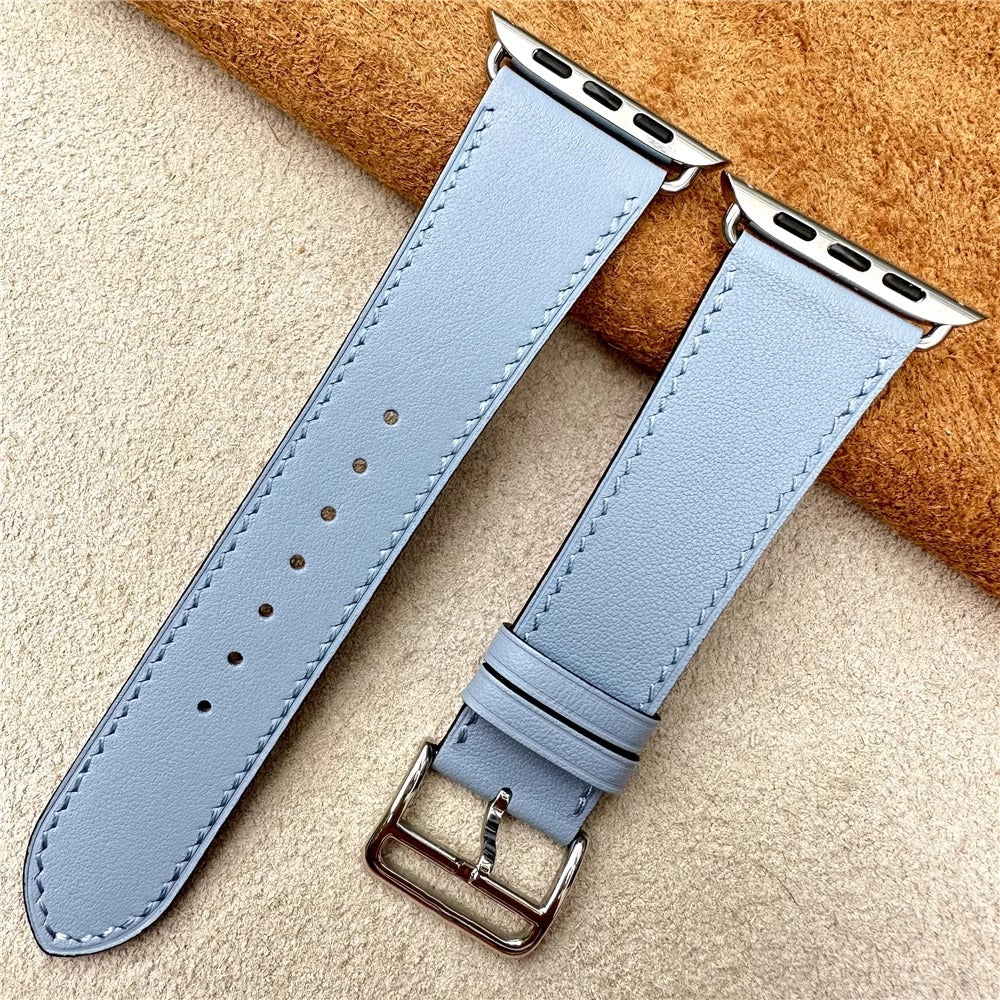 Premium Barenia Leather Apple Watch Band – Classic Style and Comfort