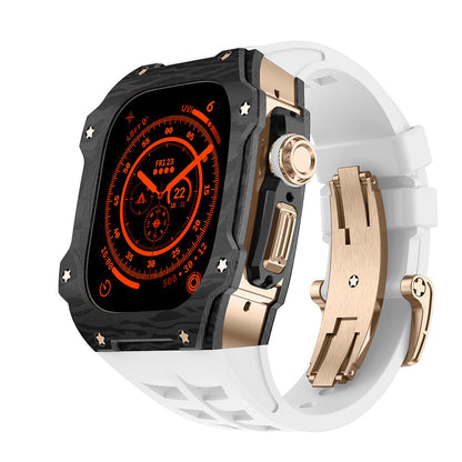 Caja de fibra de carbono para Apple Watch Ultra – RM7015 Edición Titanio